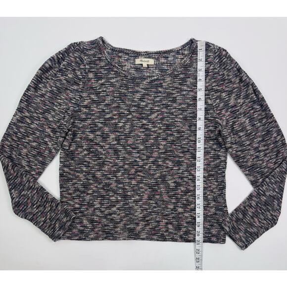 Madewell Multicolor Marled Knit Scoop Neck Sweater Size Medium - Picture 8 of 10